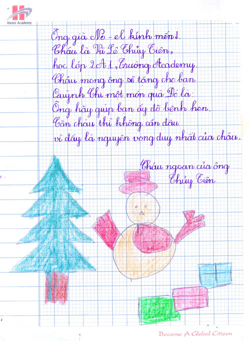 Những lá thư vui gửi ông già Noel nhân ngày lễ Giáng sinh