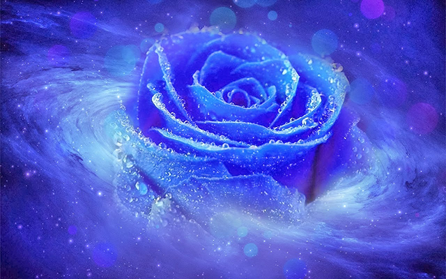 vũ trụ hoa hồng xanh